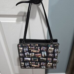 Design Your Own  Black Collage Shoulder Bag